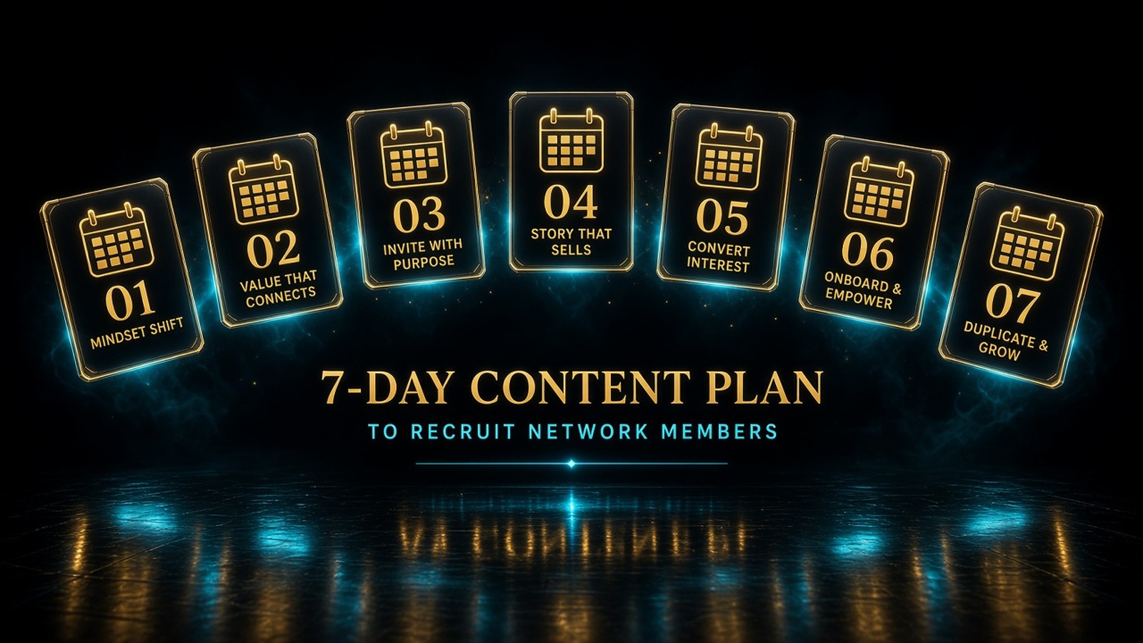 7-day content plan to recruit network members